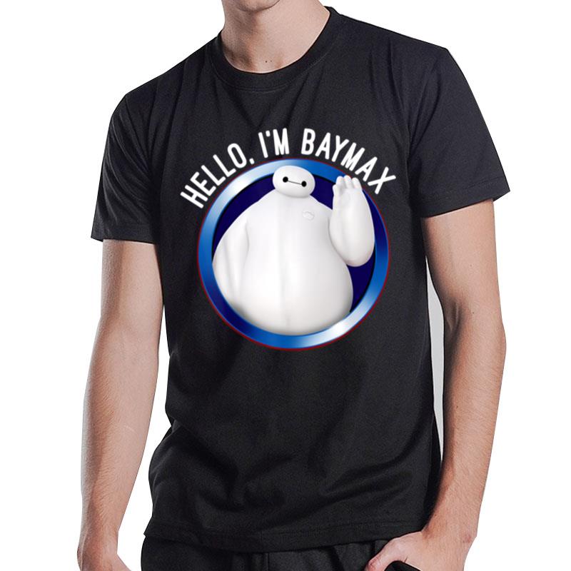 Disney Big Hero 6 Baymax Wave Hello Circle Graphic T-Shirt