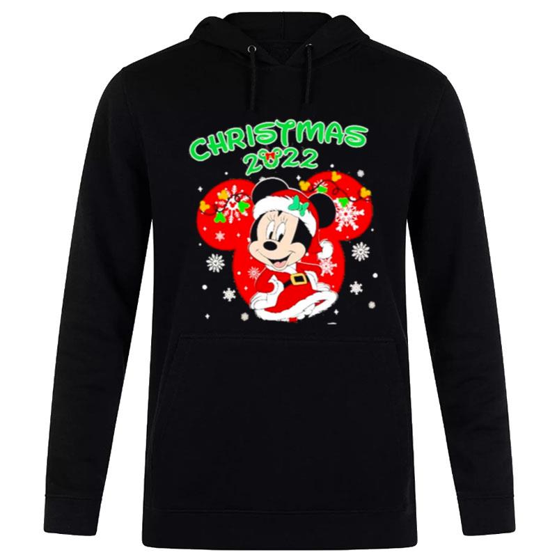 Disney Christmas 2022 Minnie Mouse Santa Christmas 2022 Hoodie