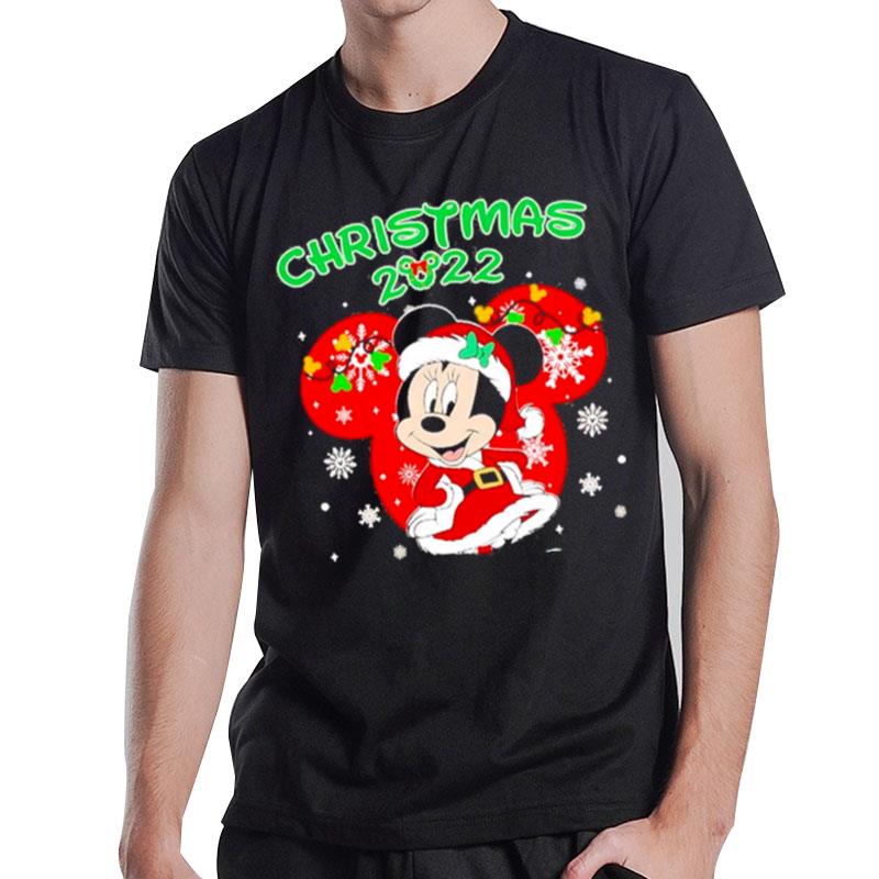 Disney Christmas 2022 Minnie Mouse Santa Christmas 2022 T-Shirt