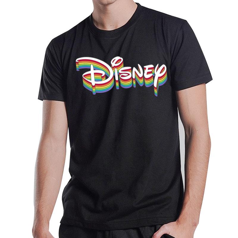 Disney Color Stack Rainbow Pride Logo T-Shirt