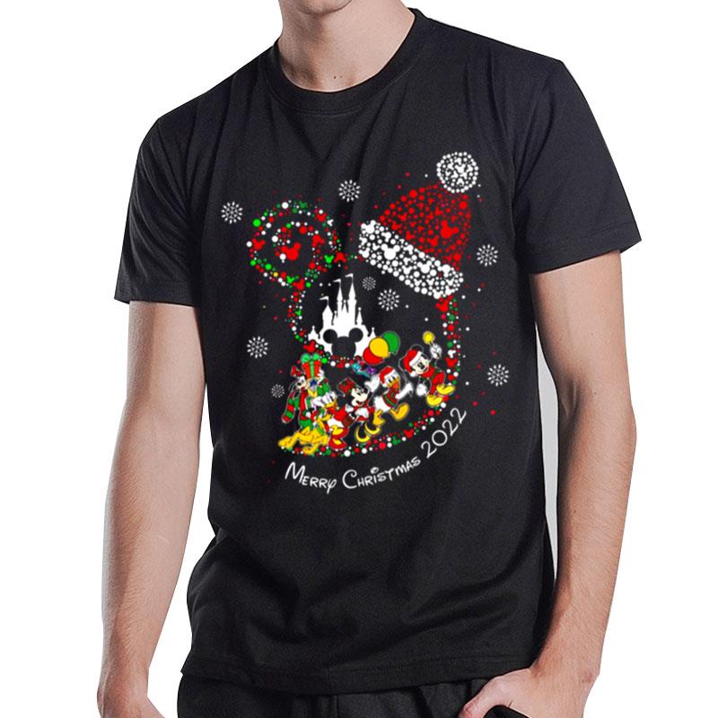 Disney Design Lovely Santa Hat Christmas Of Mickey Donald Duck T-Shirt