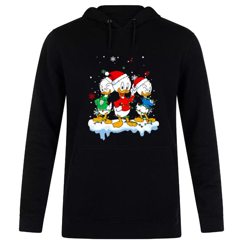 Disney Ducktales Huey Dewey And Louie Christmas Lights Hoodie