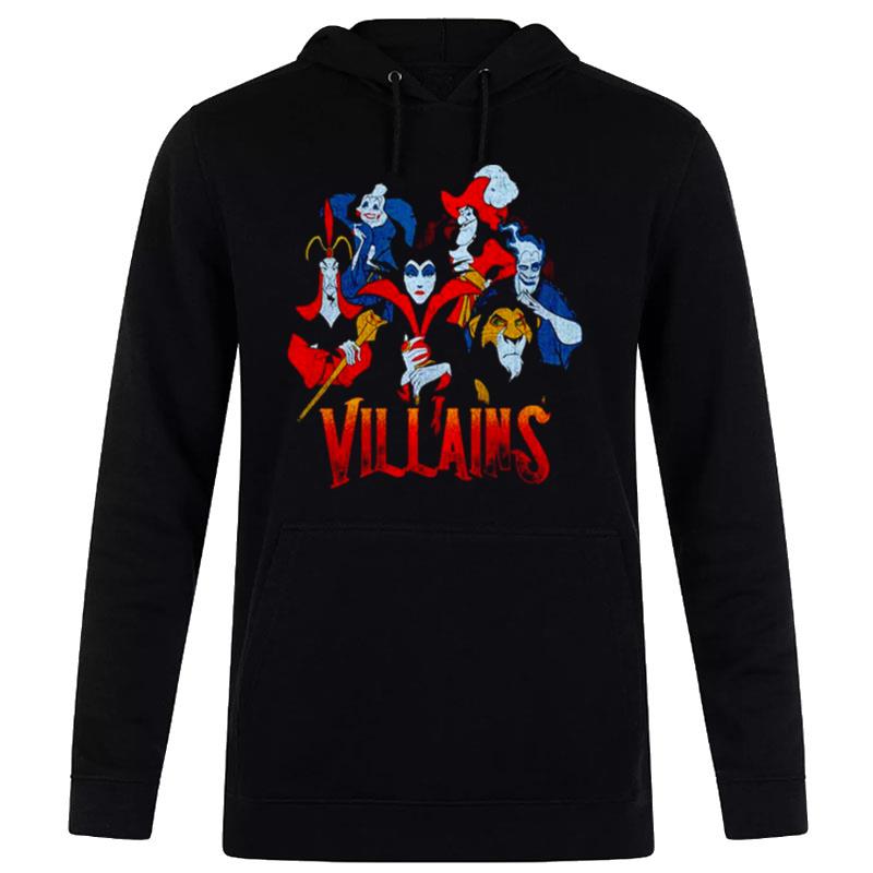 Disney Evil Vintage Character Collage Hoodie