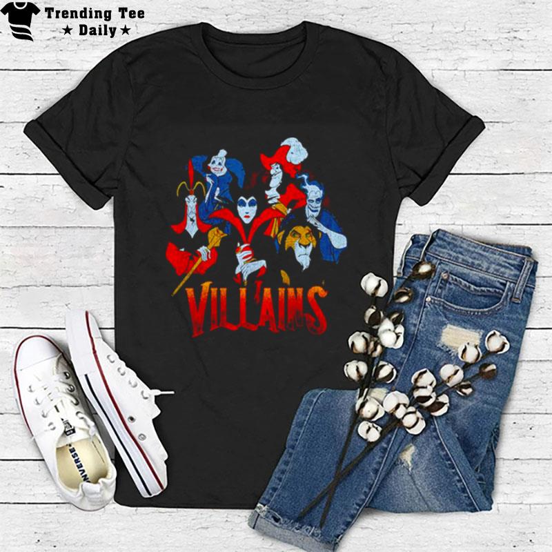 Disney Evil Vintage Character Collage T-Shirt