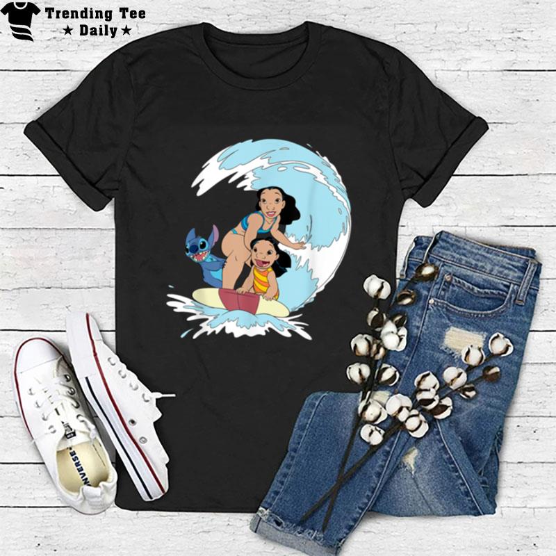 Disney Lilo And Stitch Nani Family Surf Sesh B09V96J1G1 T-Shirt