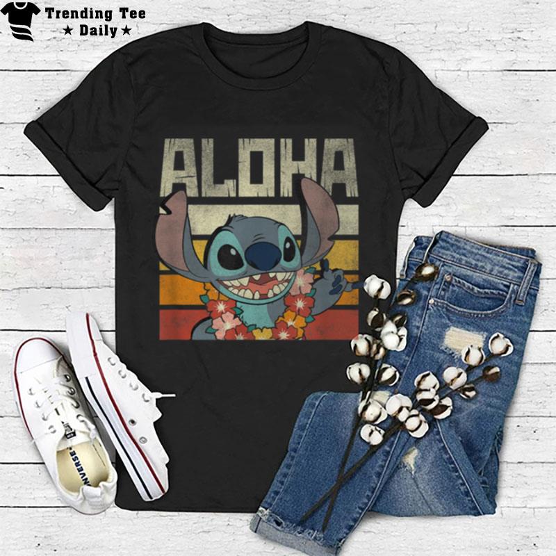 Disney Lilo & Stitch Aloha Color Gradient T-Shirt