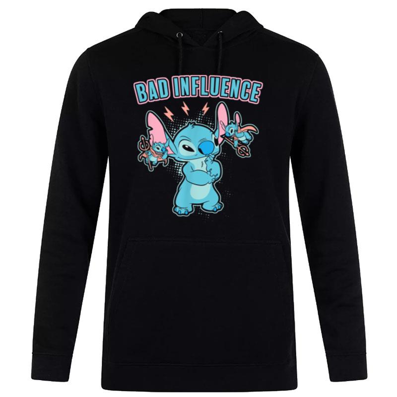 Disney Lilo & Stitch Bad Influence On Shoulders B0B34Fkf47 Hoodie