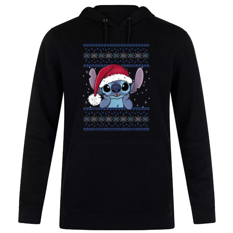 Disney Lilo & Stitch Christmas Stitch Ugly Sweater Style Hoodie