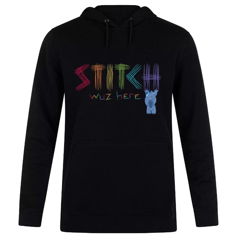 Disney Lilo & Stitch Rainbow Stitch Was Here Pride Scratch Hoodie