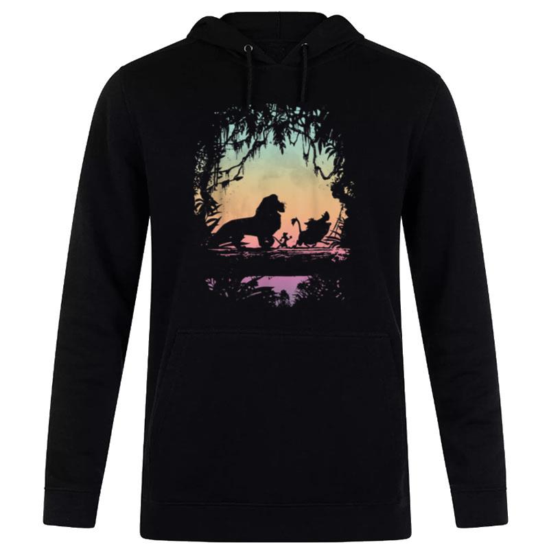 Disney Lion King Gradient Jungle Trio Graphic Hoodie