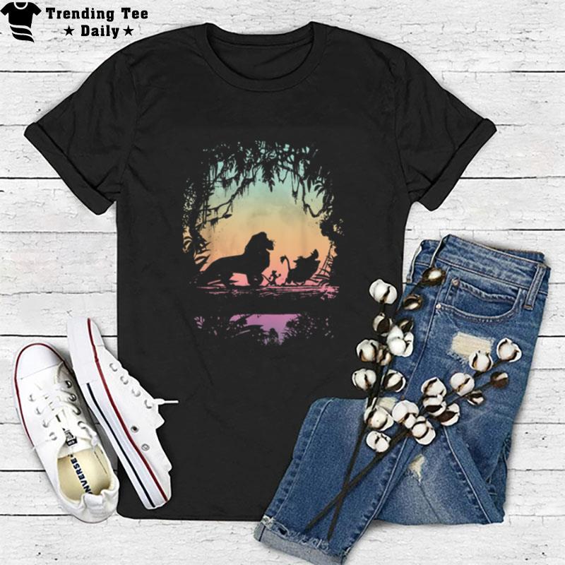 Disney Lion King Gradient Jungle Trio Graphic T-Shirt