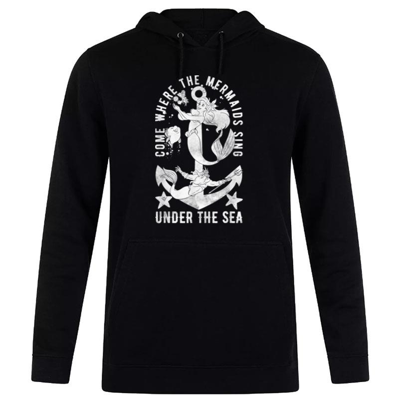 Disney Little Mermaid Anchor Under The Sea Graphic Hoodie