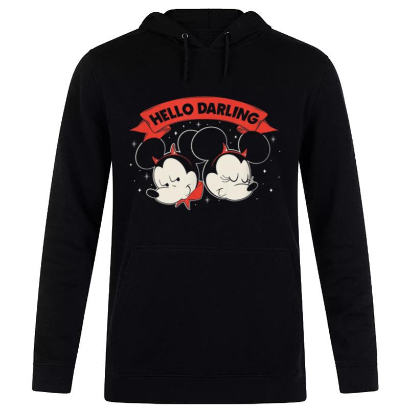 Disney Mickey And Friends Mickey & Minnie Hello Darling Hoodie