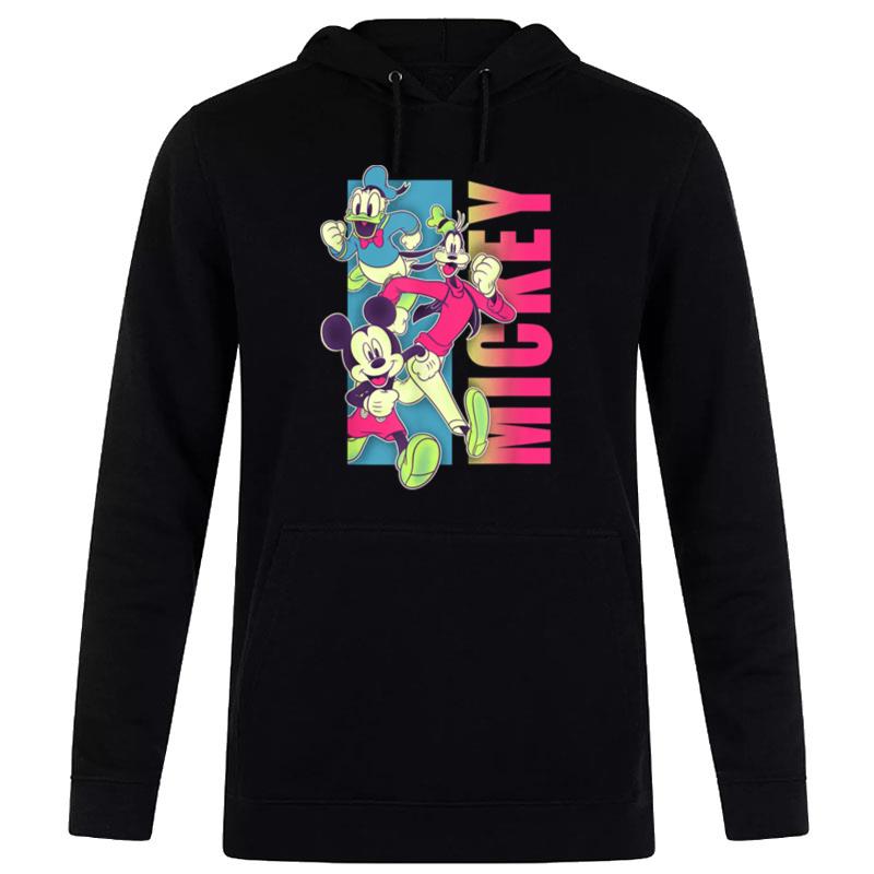 Disney Mickey And Friends Neon Pop Group Hoodie