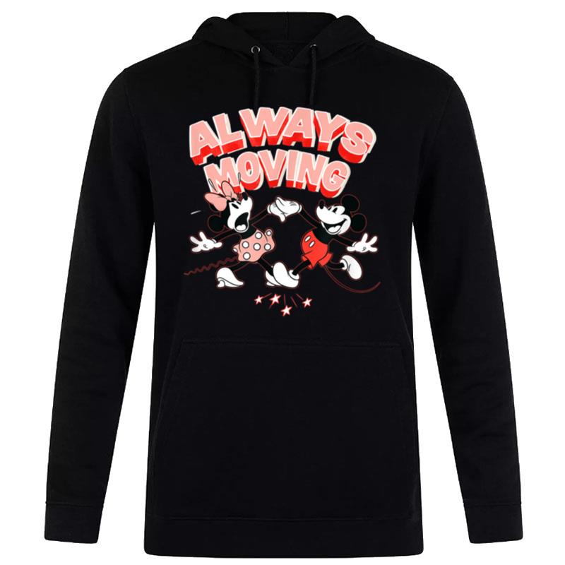 Disney Mickey And Minnie Always Moving Hoodie