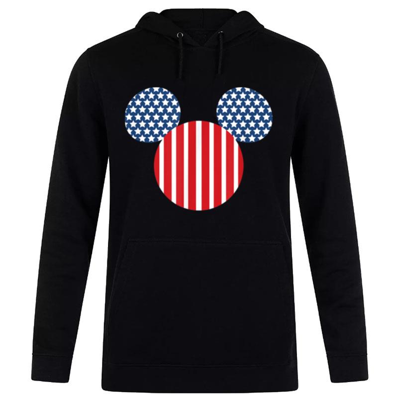 Disney Mickey Classic Mickey American Flag Fill 4Th Of July Hoodie