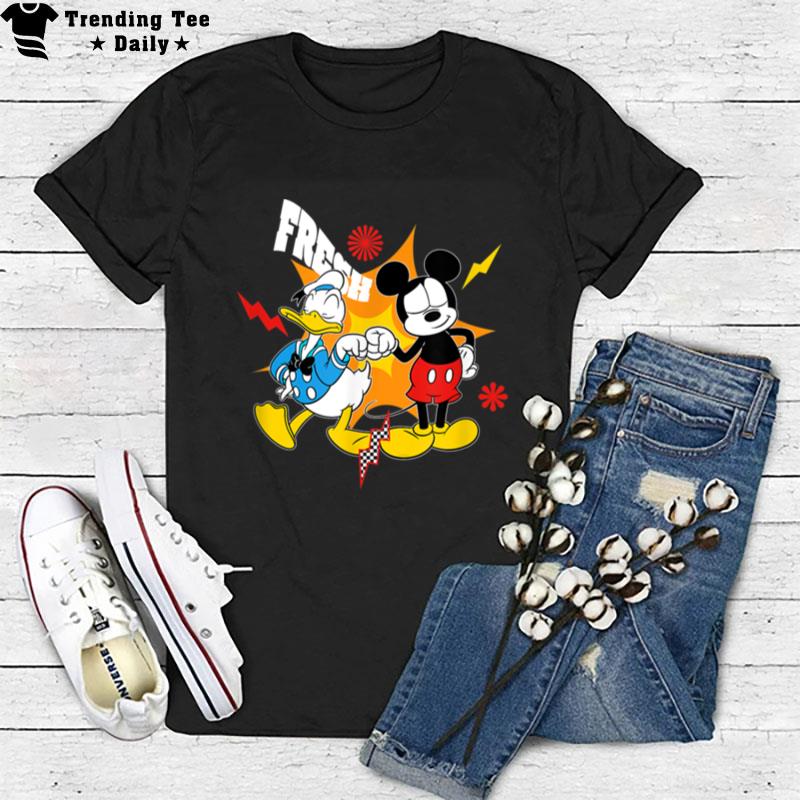 Disney Mickey Friends Mickey Mouse And Donald Duck Fresh T-Shirt