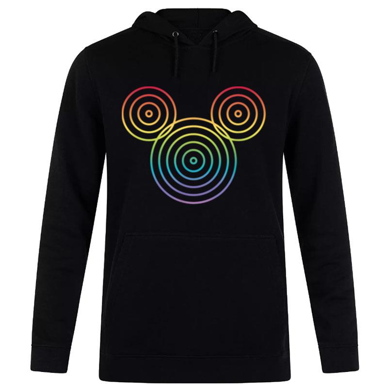 Disney Mickey & Friends Mickey Rainbow Pride Circles Logo Hoodie