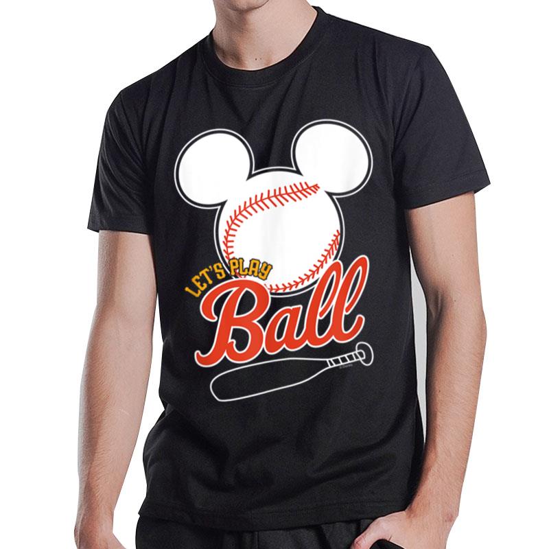 Disney Mickey Lets Play Ball Baseball T-Shirt