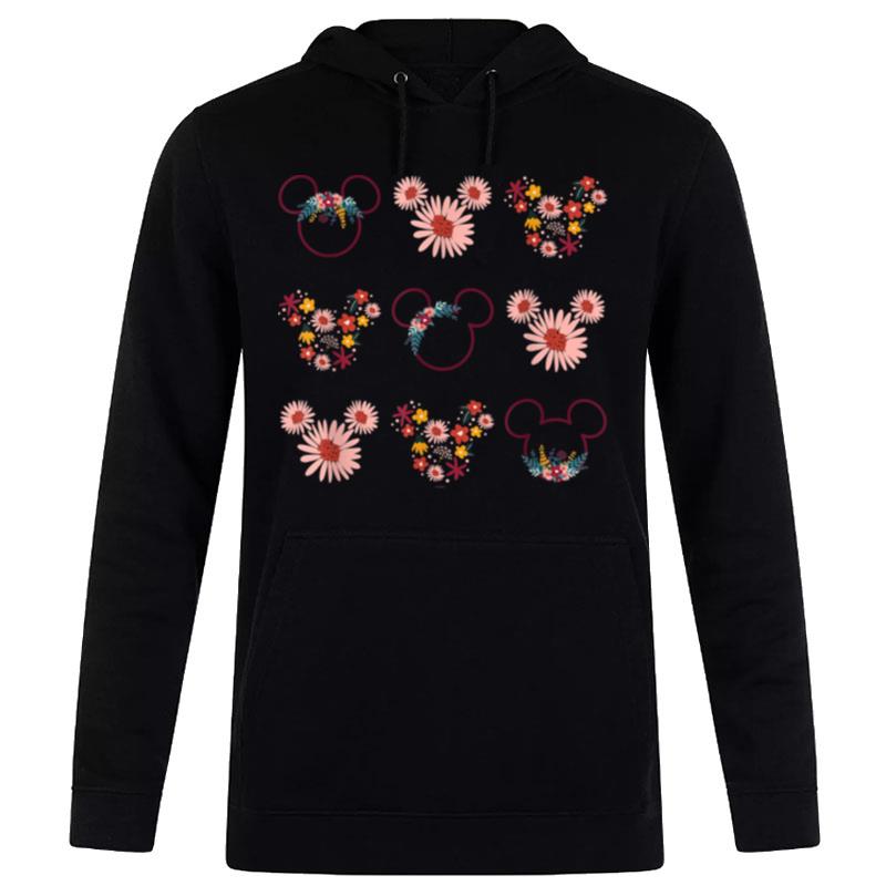 Disney Mickey Mouse Flowers And Daisy Print Hoodie