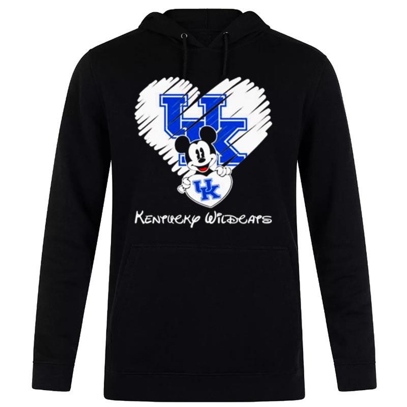 Disney Mickey Mouse Hug Kentucky Wildcats Hear Hoodie