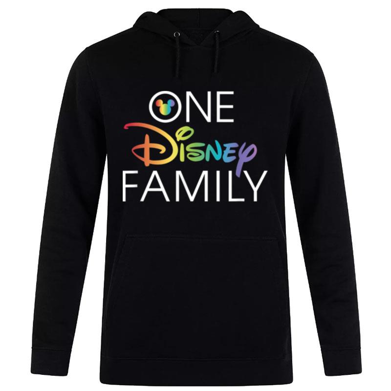 Disney Mickey Mouse One Disney Family Rainbow Pride Logo Hoodie