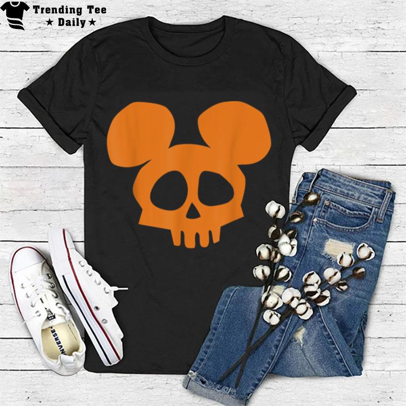 Disney Mickey Mouse Skull Halloween T-Shirt