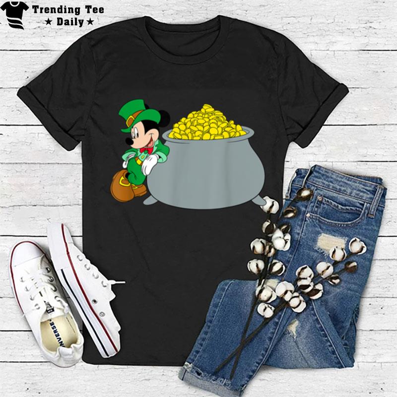 Disney Mickey Mouse St. Patrick's Day Pot Of Gold T-Shirt