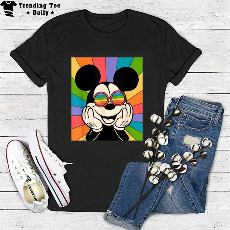 Disney Mickey Mouse Sun Burst Retro T-Shirt