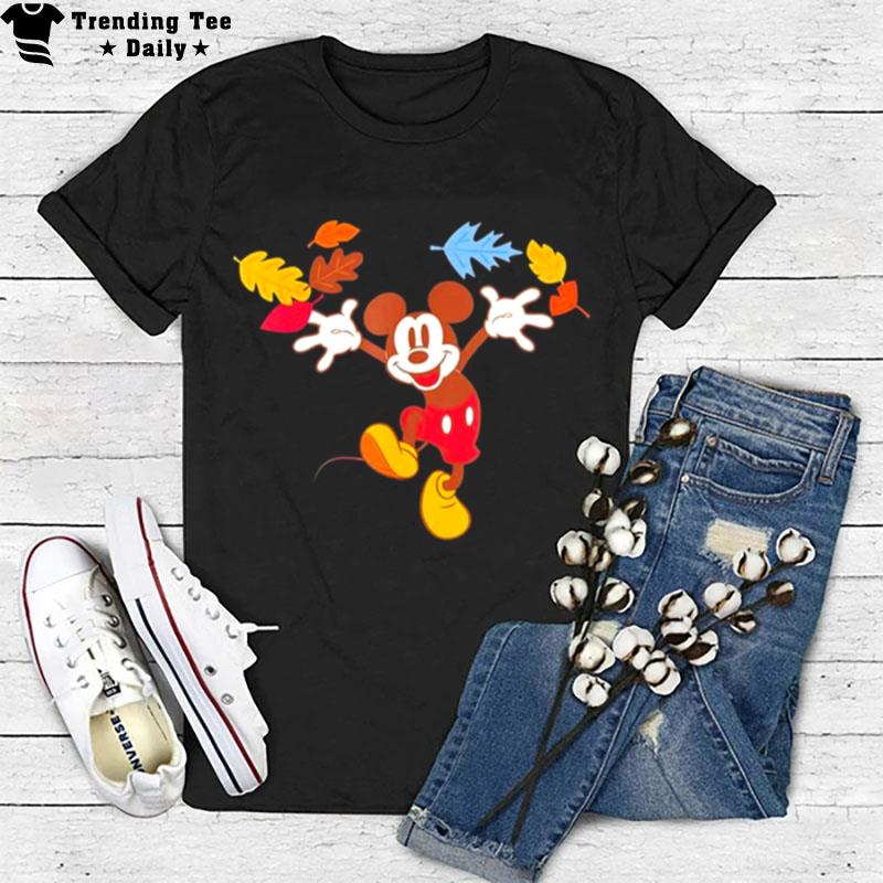 Disney Mickey Mouse Thanksgiving Autumn Fun T-Shirt