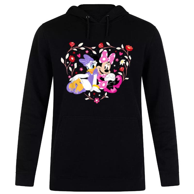 Disney Minnie And Daisy Bff Heart Galentine's Day Hoodie