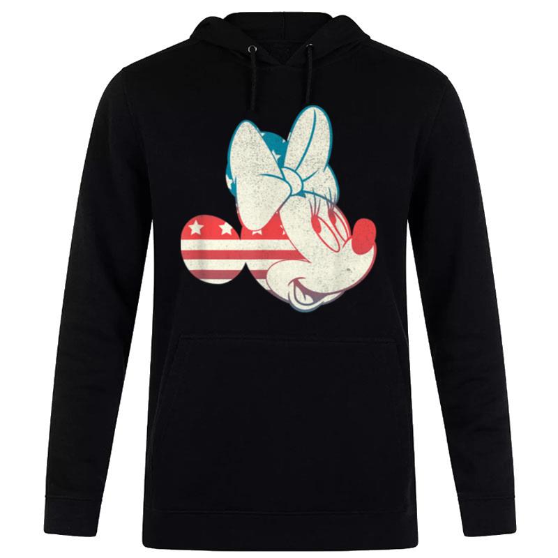 Disney Minnie Mouse American Flag 4Th Of July Fill Hoodie