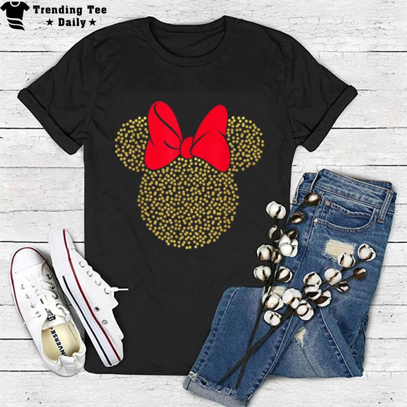 Disney Minnie Mouse Dotted Gold Icon T-Shirt