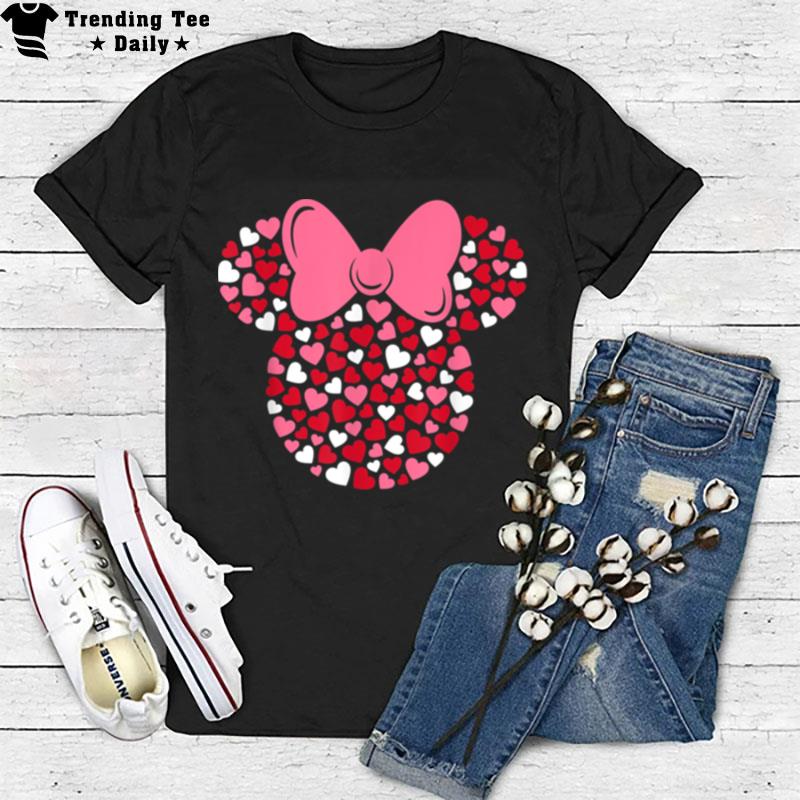 Disney Minnie Mouse Icon Pink Hearts Valentine's Day