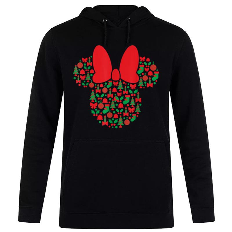 Disney Minnie Mouse Icon Red And Green Holiday Hoodie