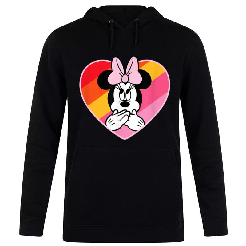 Disney Minnie Mouse Oops Rainbow Heart Hoodie