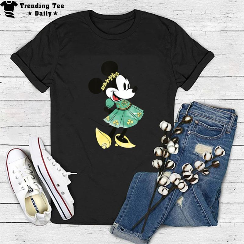 Disney Minnie Mouse Shamrock Dress St. Patrick's Day T-Shirt