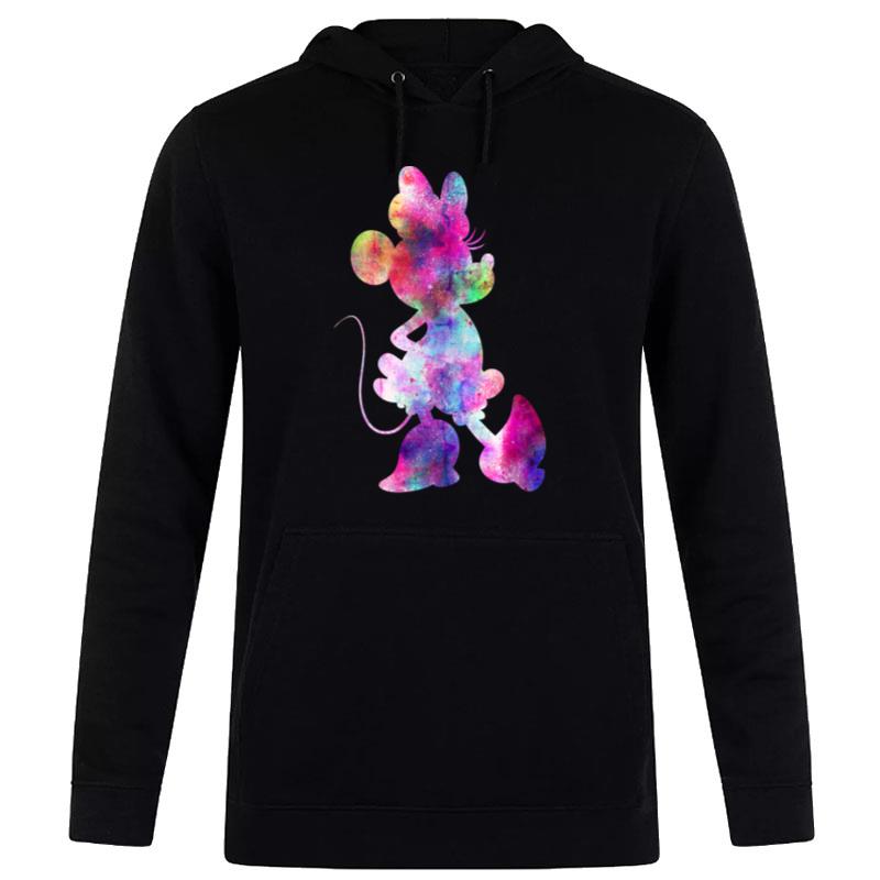 Disney Minnie Mouse Silhouette Cosmic Tie Dye Hoodie