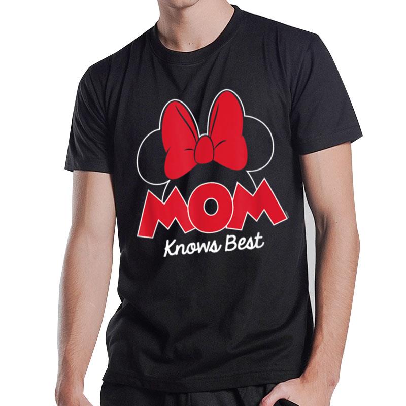 Disney Mom Minnie Bow Mom Knows Best T-Shirt