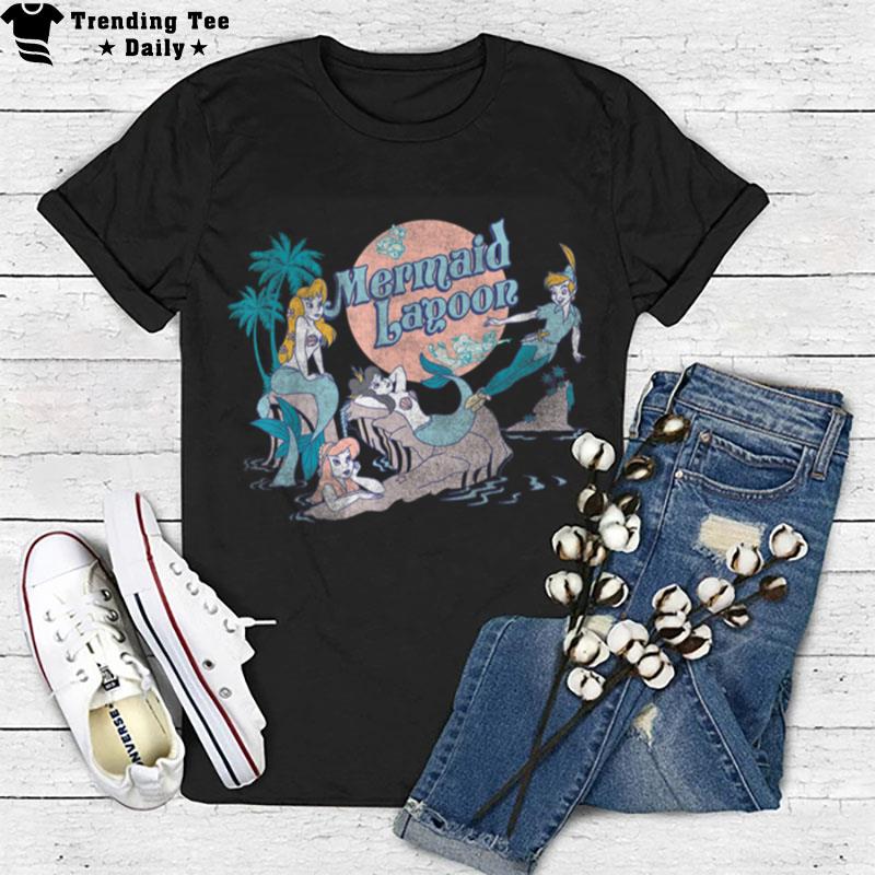 Disney Petter Pan Distressed Mermaid Lagoon Graphic T-Shirt