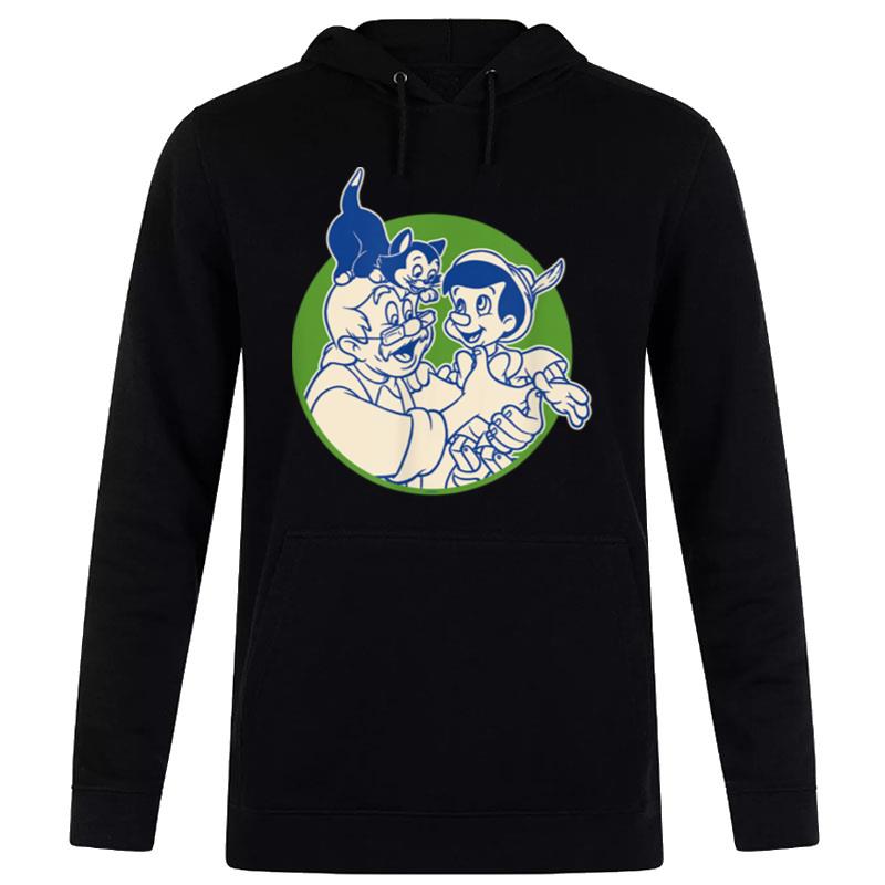 Disney Pinocchio Geppetto And Figaro Hoodie