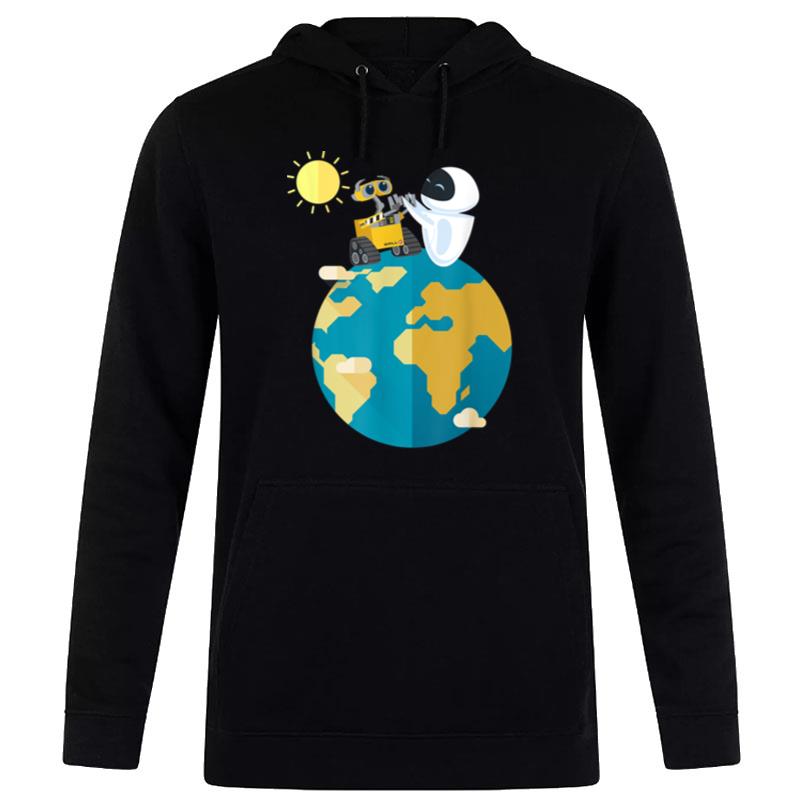 Disney Pixar Wall E & Eve World Peace Hoodie