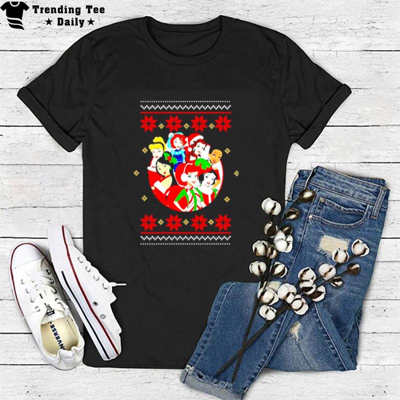 Disney Princess 2022 Ugly Christmas Sweater T-Shirt