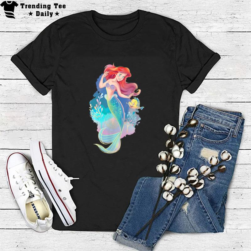 Disney Princess Ariel And Flounder Under The Sea T-Shirt