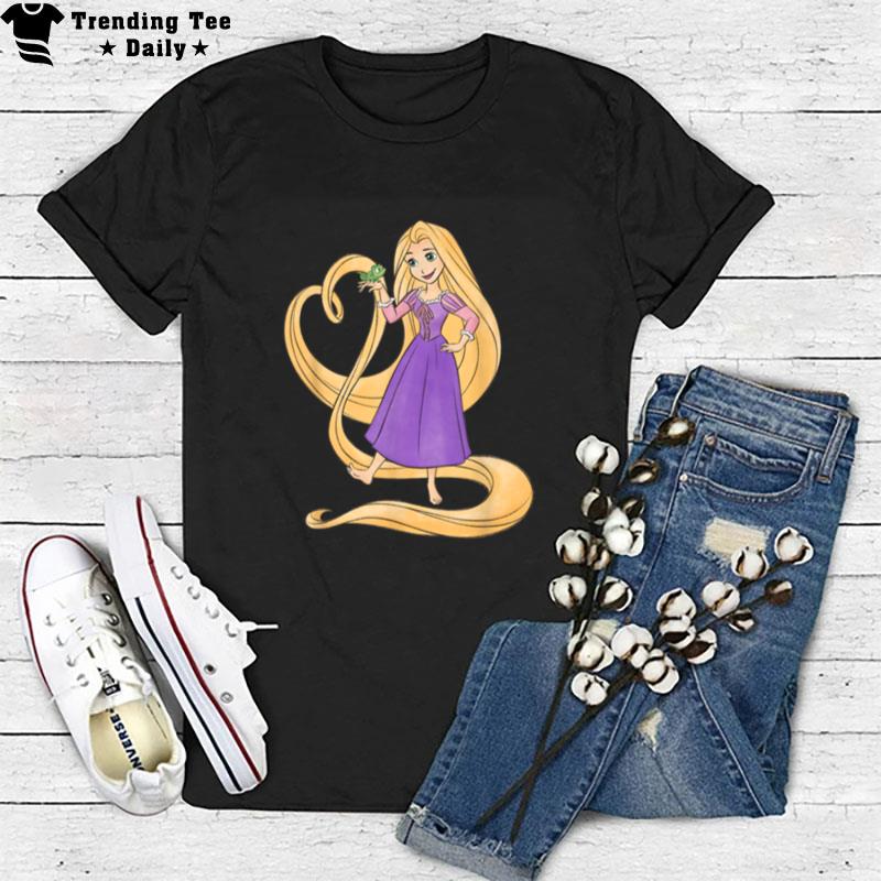 Disney Princess Rapunzel Heart And Pascal T-Shirt