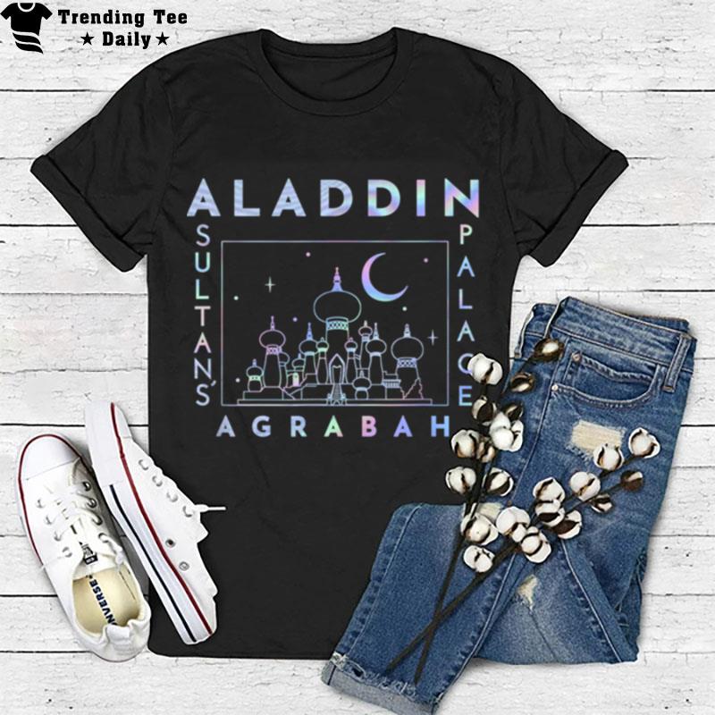 Disney Princesses Aladdin Agrabah Holographic Poster T-Shirt