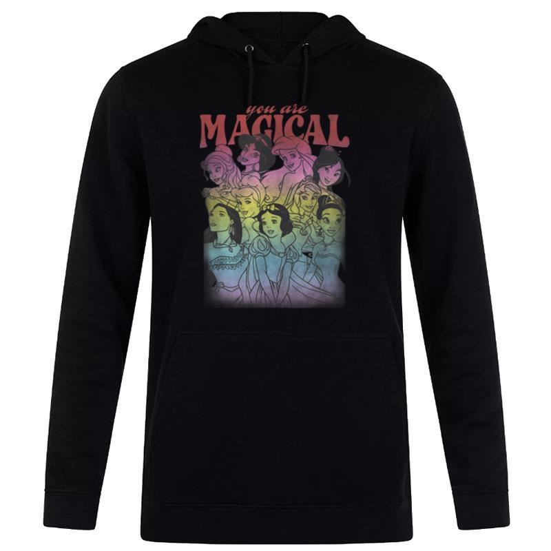 Disney Princesses Group Rainbow Gradient You Are Magical Hoodie