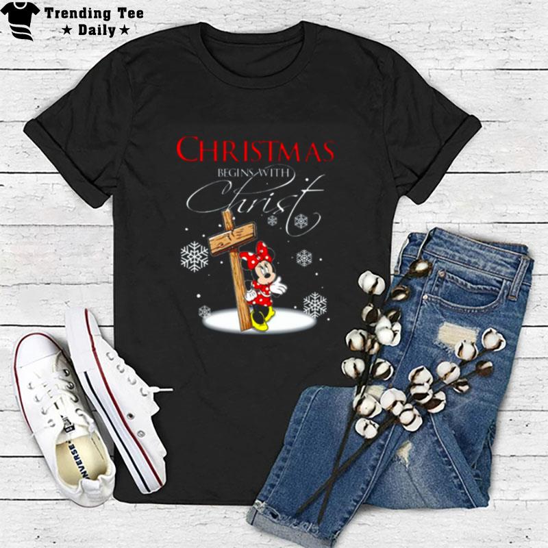 Disney Santa Minnie Mouse Christmas T-Shirt