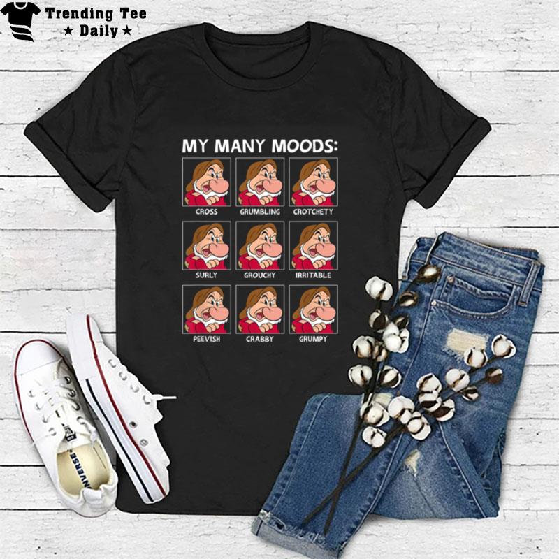 Disney Snow White And The Seven Dwarfs Grumpy's Many Moods T-Shirt