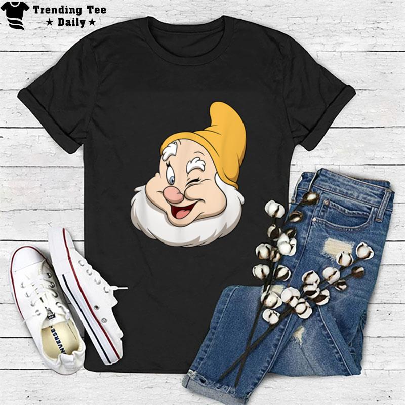 Disney Snow White And The Seven Dwarfs Happy Big Face T-Shirt